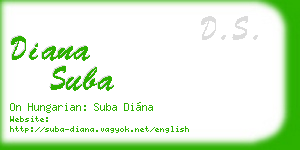 diana suba business card
